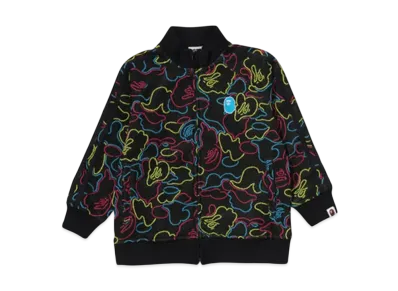 A BATHING APE Neon Camo Jacquard Track Jacket "Multi"