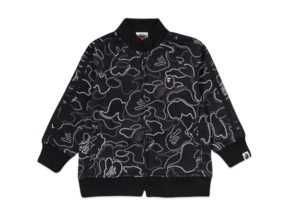 A BATHING APE Neon Camo Jacquard Track Jacket "Black"