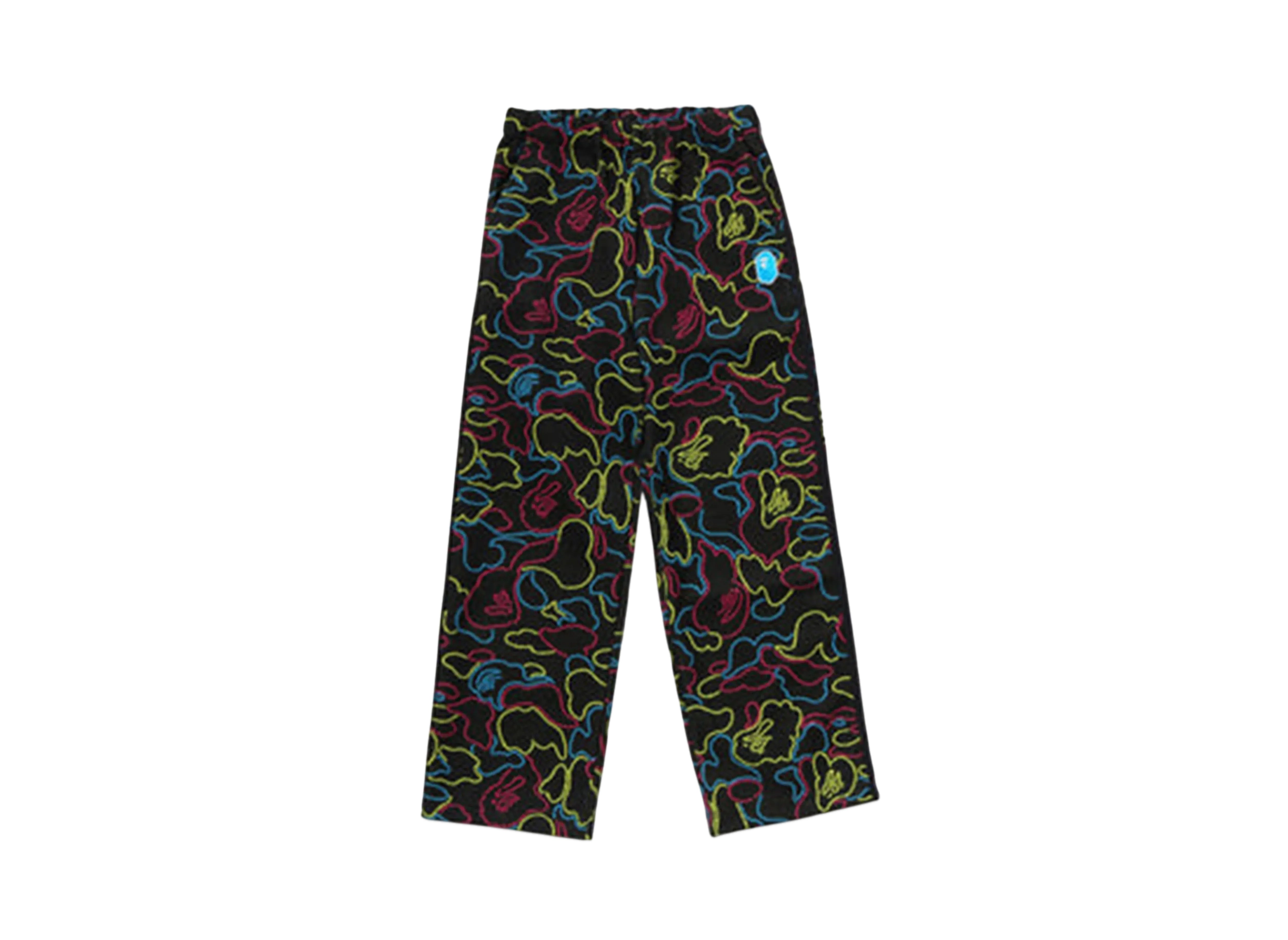 A BATHING APE Neon Camo Jacquard Track Pants "Multi"