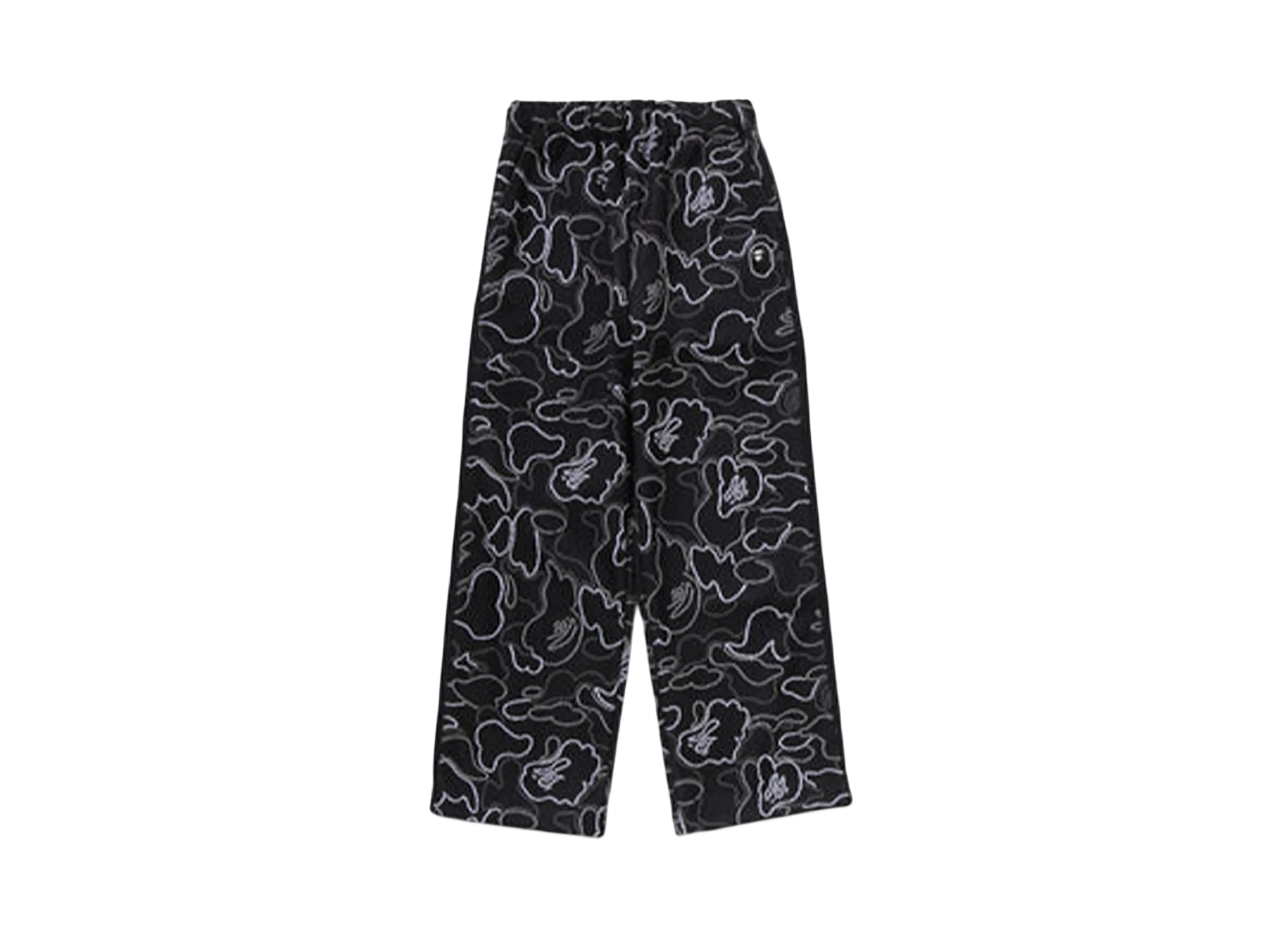 A BATHING APE Neon Camo Jacquard Track Pants "Black"
