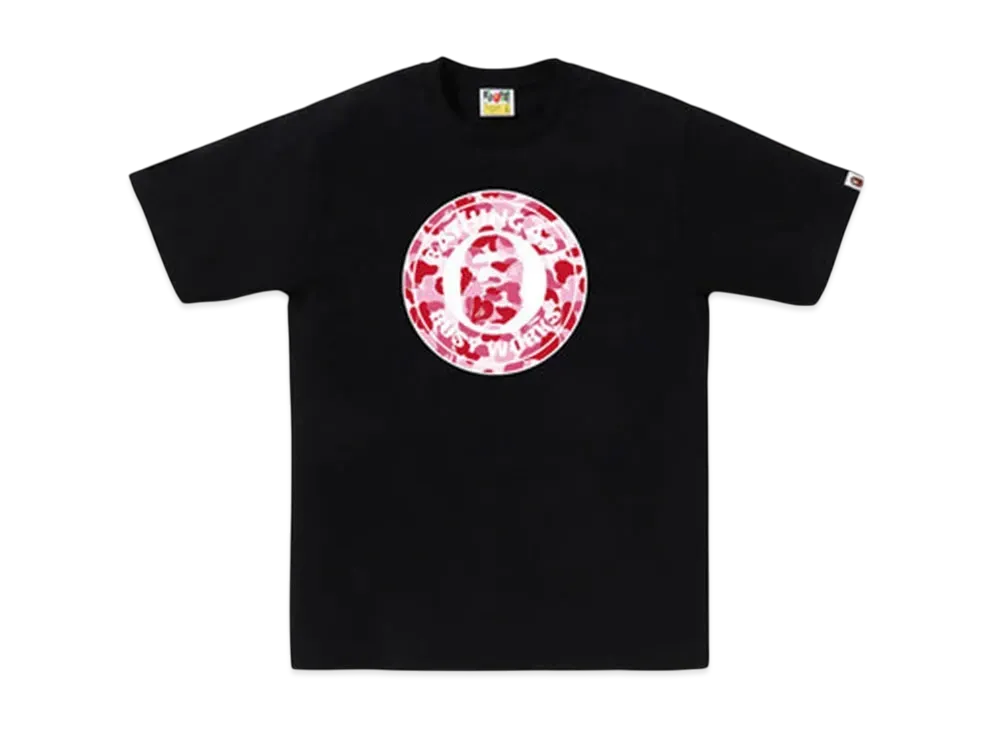 A BATHING APE Abc Camo Busy Works Tee "White/Pink"