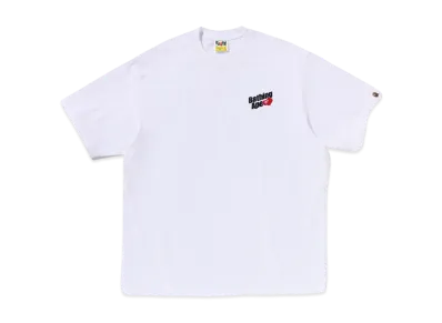 A BATHING APE Bathing Ape Logo Relaxed Fit Tee "White"
