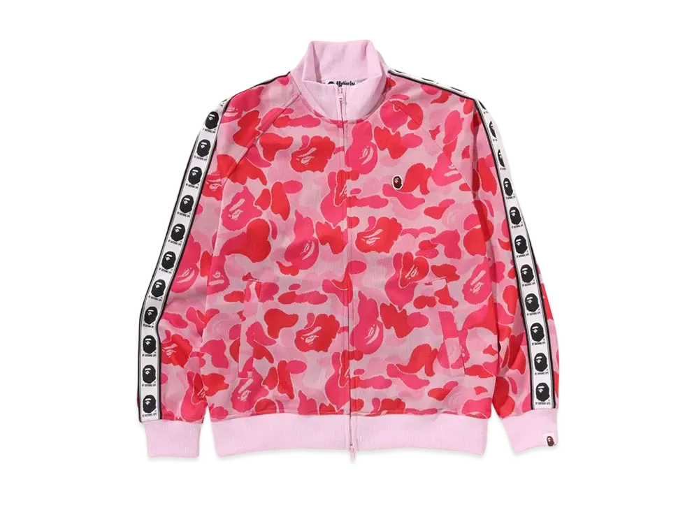 A BATHING APE Abc Camo Jacquard Track Jacket "Pink"