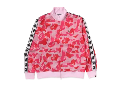 A BATHING APE Abc Camo Jacquard Track Jacket "Pink"