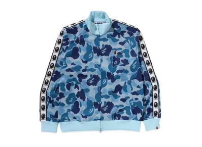 A BATHING APE Abc Camo Jacquard Track Jacket "Blue"