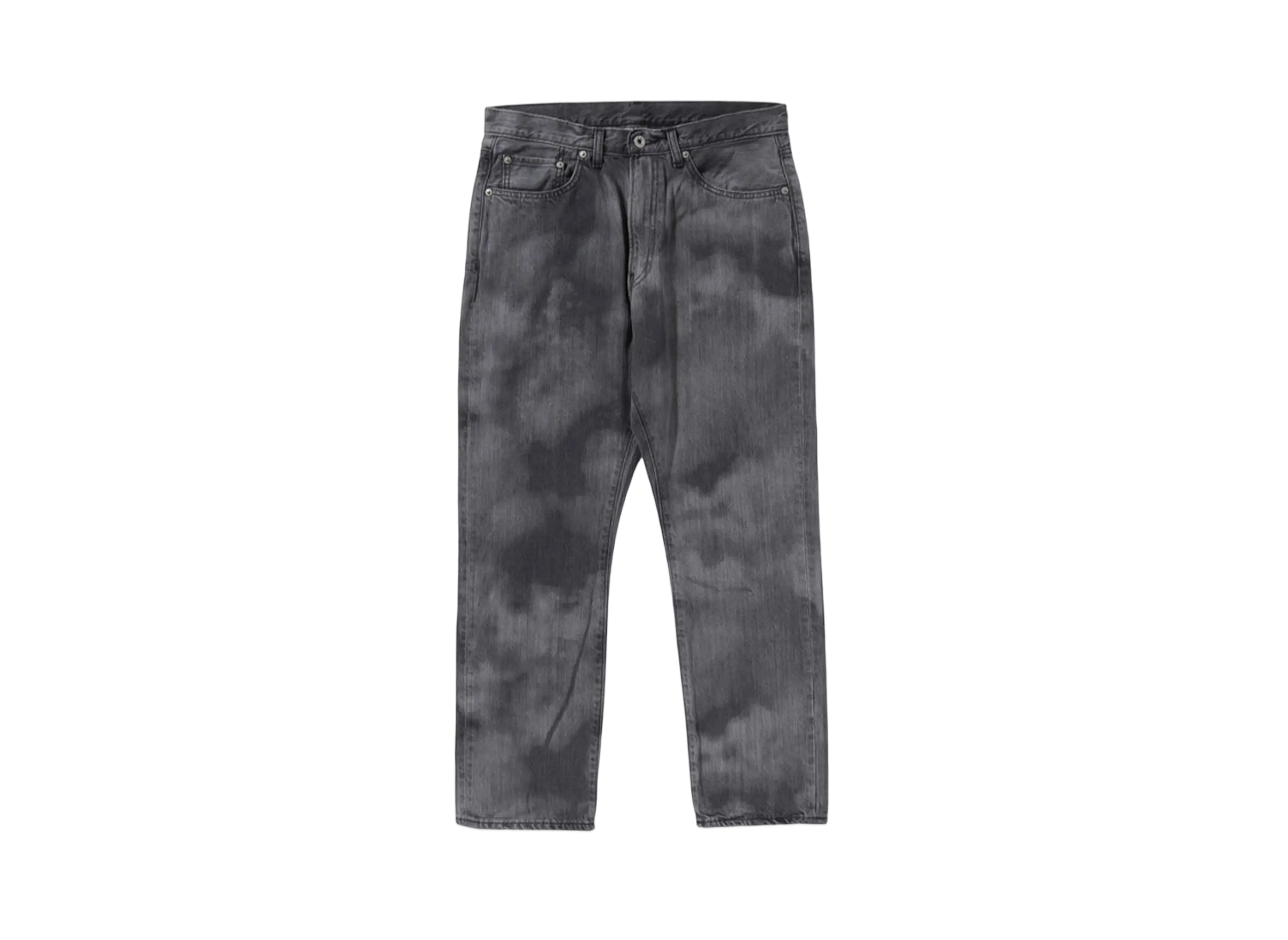 A BATHING APE High Tone Bleach Regular Fit Denim Pants "Black"