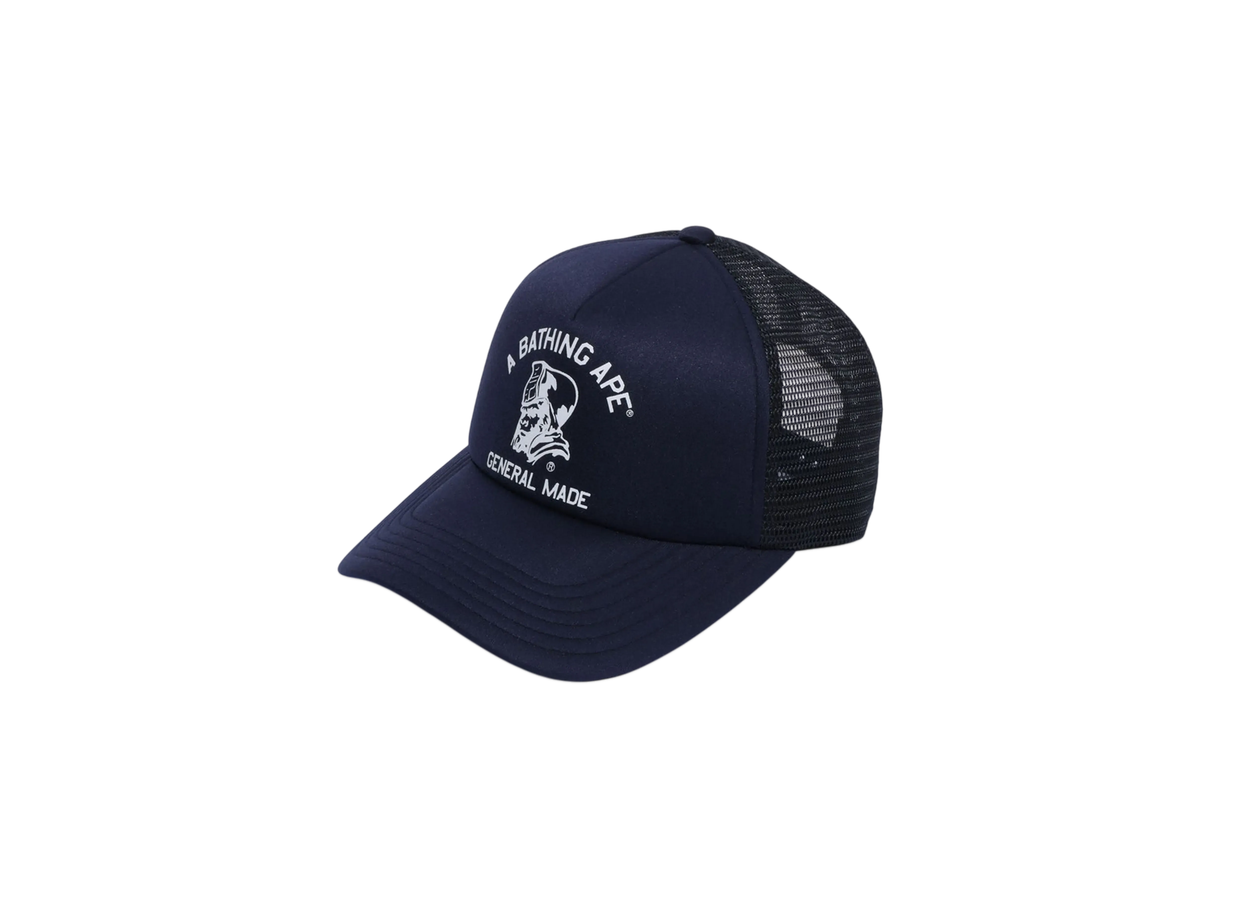 A BATHING APE General Mesh Cap "Navy"
