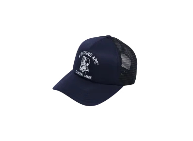 A BATHING APE General Mesh Cap "Navy"