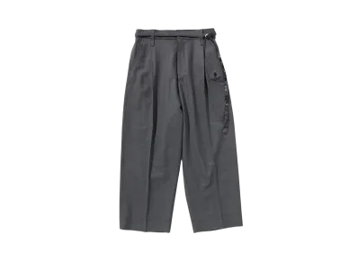 A BATHING APE Bape Black Paisley Dress Pants "Gray"