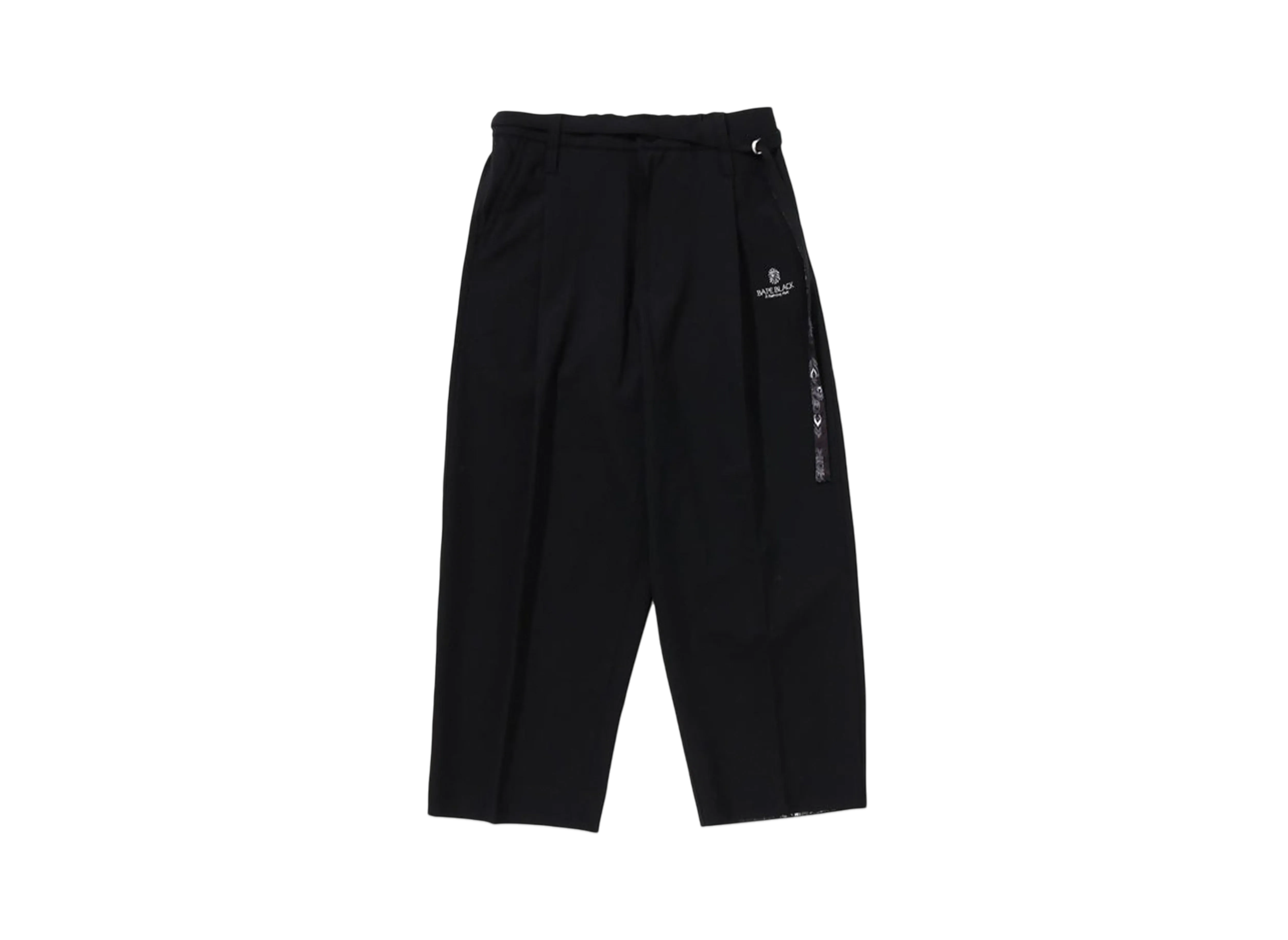 A BATHING APE Bape Black Paisley Dress Pants "Black"