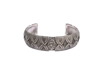 A BATHING APE Bape Black Tsuka Bangle "Silver"