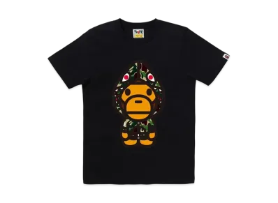 A BATHING APE Abc Camo Shark Hoodie Milo Tee "Black/Green"