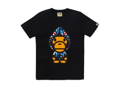 A BATHING APE Abc Camo Shark Hoodie Milo Tee "Black/Blue"