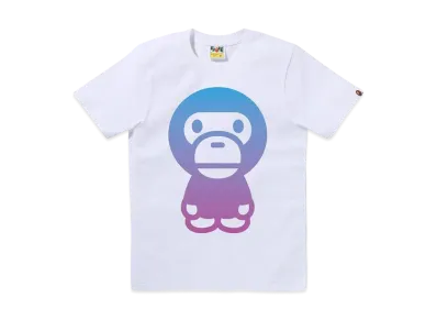 A BATHING APE Gradation Big Baby Milo Tee "White"