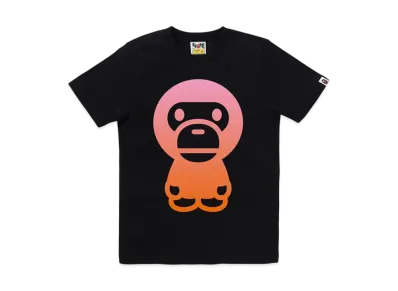 A BATHING APE Gradation Big Baby Milo Tee "Black"