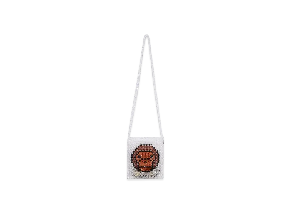 A BATHING APE Baby Milo Beaded Bag 