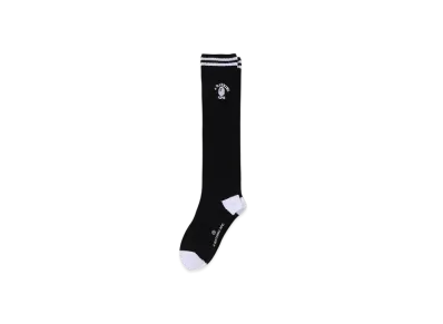 A BATHING APE College Loose Socks "Black"