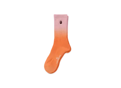 A BATHING APE One Point Gradation Socks "Pink"