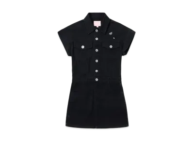 A BATHING APE Bapy Denim Dress "Dark Black"