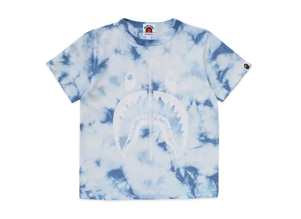 A BATHING APE Shark Tie Dye Tee "Blue"