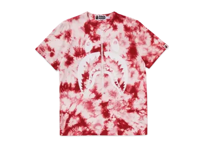 A BATHING APE Shark Tie Dye Tee "Red"