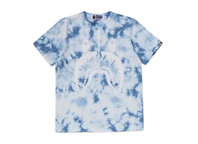 A BATHING APE Shark Tie Dye Tee "Blue"