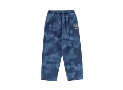 A BATHING APE Milo High Tone Bleach 10Oz Denim Pants "Indigo"