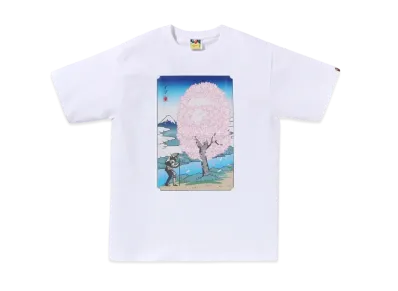 A BATHING APE Japan Sakura Tee "White"