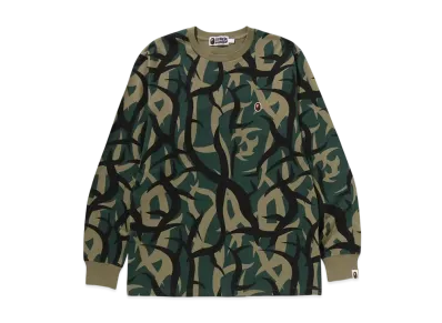 A BATHING APE Trial Camo One Point Ls Tee "Green"