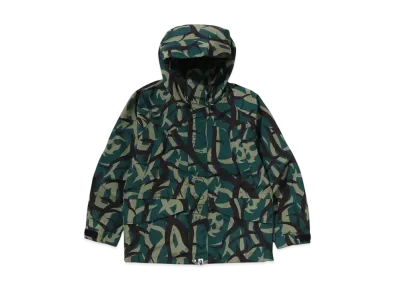 A BATHING APE Trial Camo Snowboard Jacket "Green"