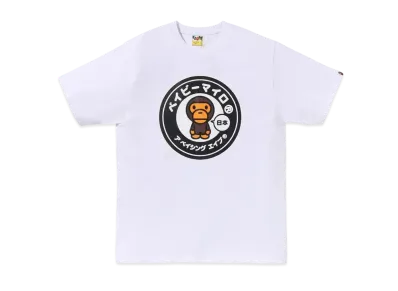 A BATHING APE Japan Baby Milo Tee #1 "White"