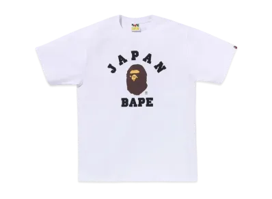 A BATHING APE Japan College City Tee "White"