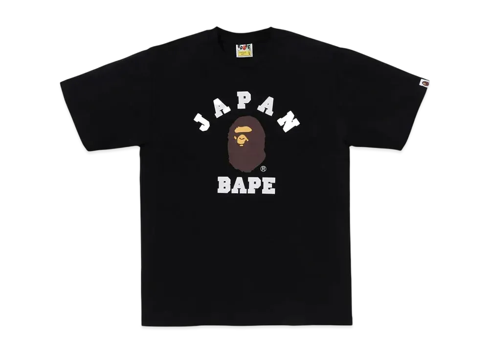 A BATHING APE Japan College City Tee "Black"