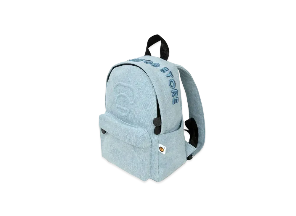 A BATHING APE Baby Milo Denim Mini Bagpack "Lightidi"