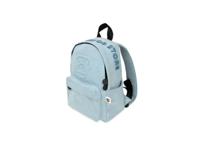 A BATHING APE Baby Milo Denim Mini Bagpack "Lightidi"