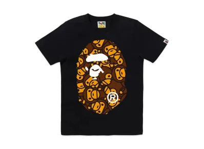 A BATHING APE All Baby Milo Big Ape Head Tee "Black"