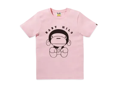 A BATHING APE Classic Baby Milo Tee "Pink"