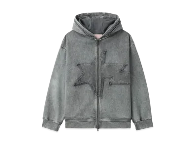 A BATHING APE Bapy Washed Zip Up "Dark Grey"