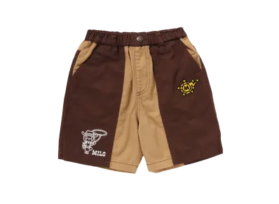 A BATHING APE Baby Milo Western Shorts "Brown"