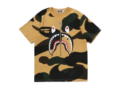 A BATHING APE Giant 1St Camo Shark Tee "Yellow"