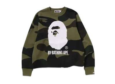 A BATHING APE Giant 1St Camo By Bathing Ape Crewneck Sweatshirt "Green"