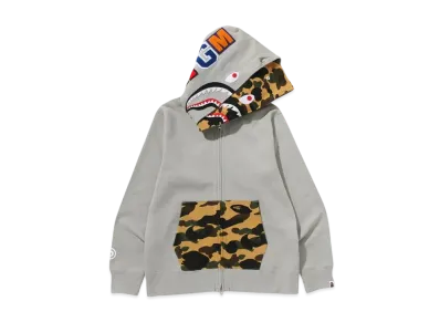 A BATHING APE 1St Camo Shark Full Zip Double Hoodie "Olivedrab"
