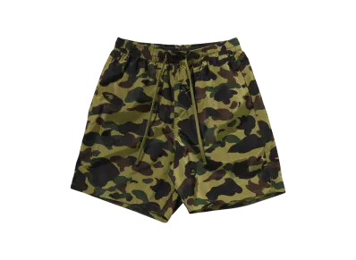 A BATHING APE 1St Camo Bathing Ape Logo Shorts "Green"