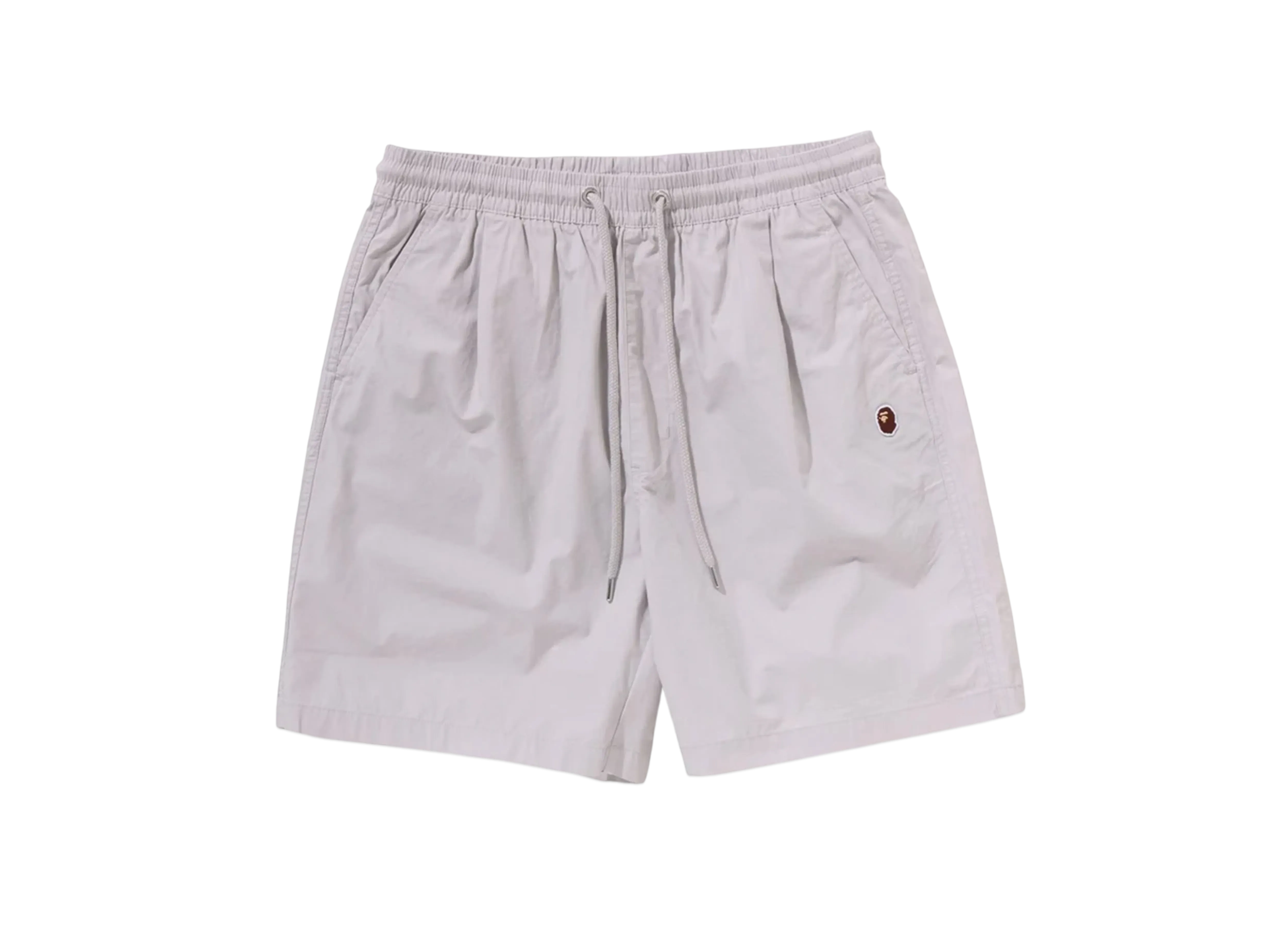 A BATHING APE One Point Ctn Twill Relaxed Fit Shorts "Gray"