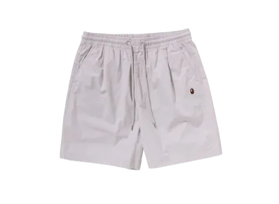 A BATHING APE One Point Ctn Twill Relaxed Fit Shorts "Gray"