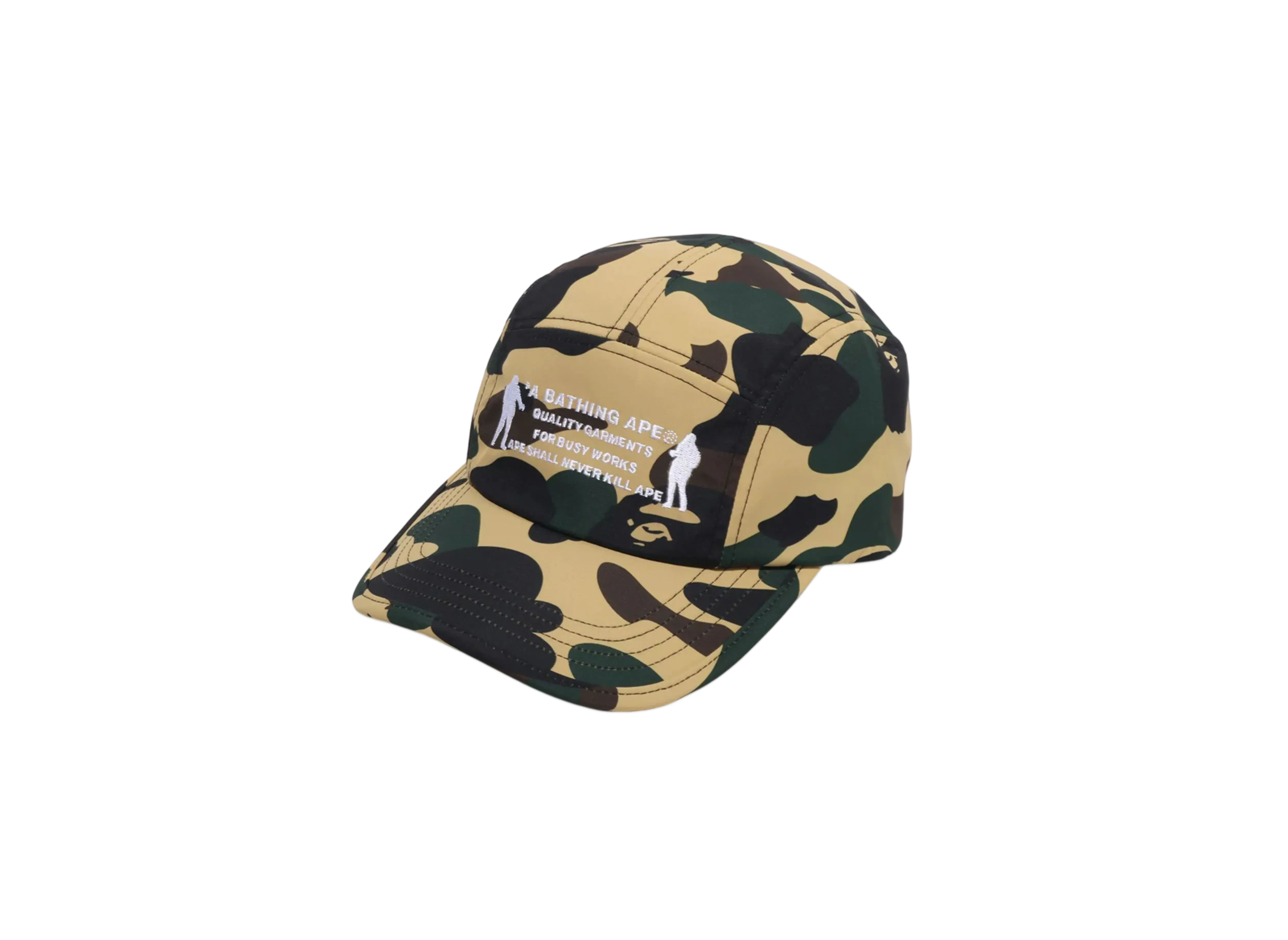 A BATHING APE 1St Camo Jet Cap "Yellow"
