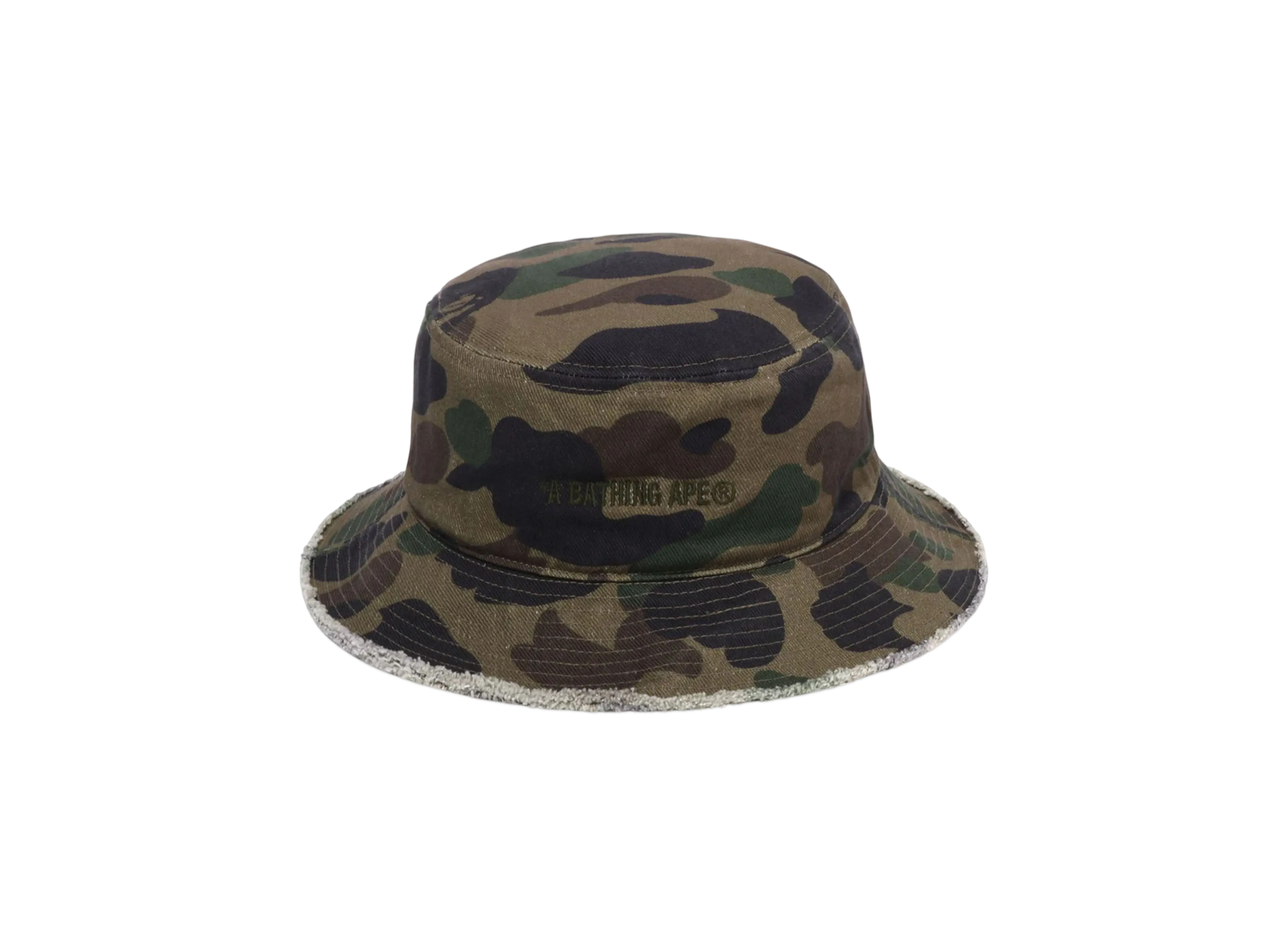 A BATHING APE 1St Camo Buckle Hat "Green"
