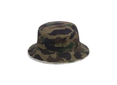 A BATHING APE 1St Camo Buckle Hat "Green"