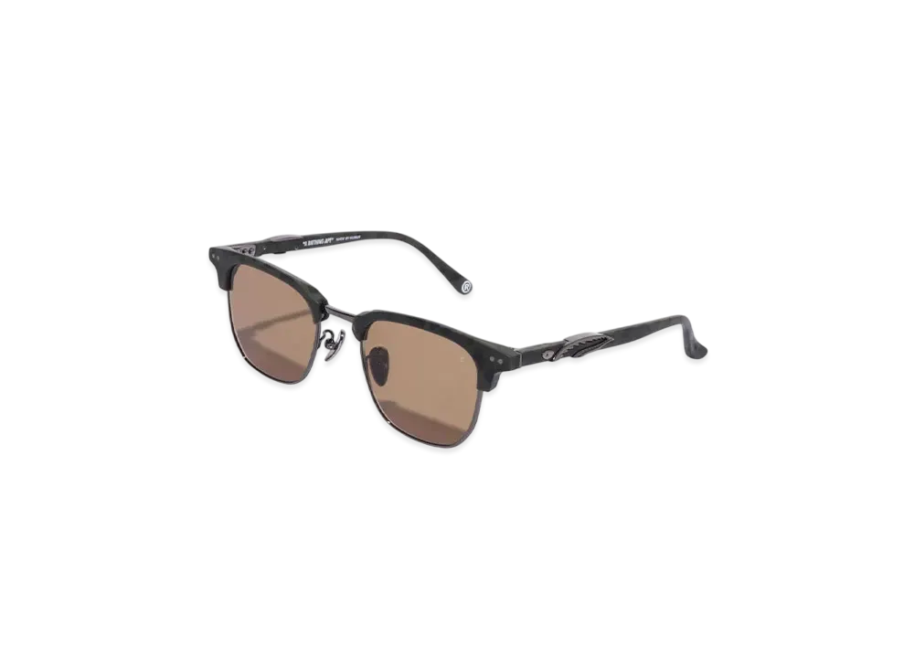 A BATHING APE Shark Sunglasses #5 "Green/Brown"