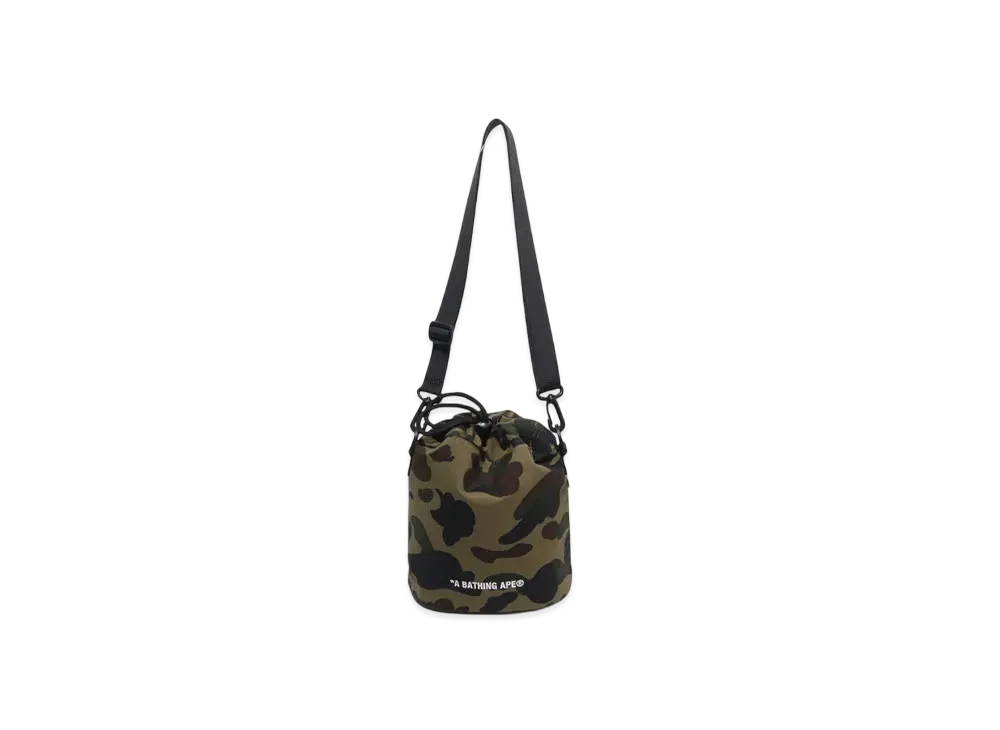 A BATHING APE 1St Camo Drawstring Bag "Green"